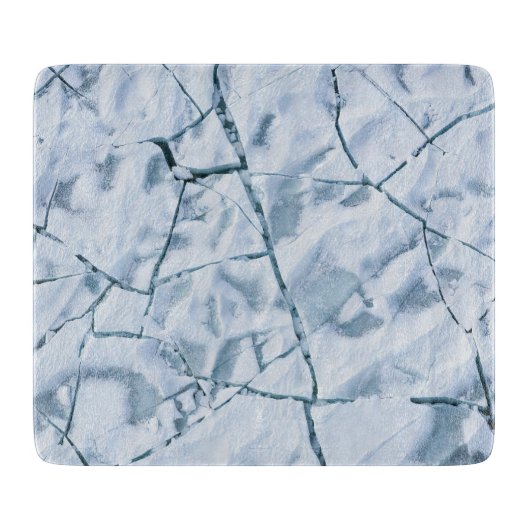 Planche À Découper Surface de glace fissurée (Style 1) Peinture à l'h (Devant)
