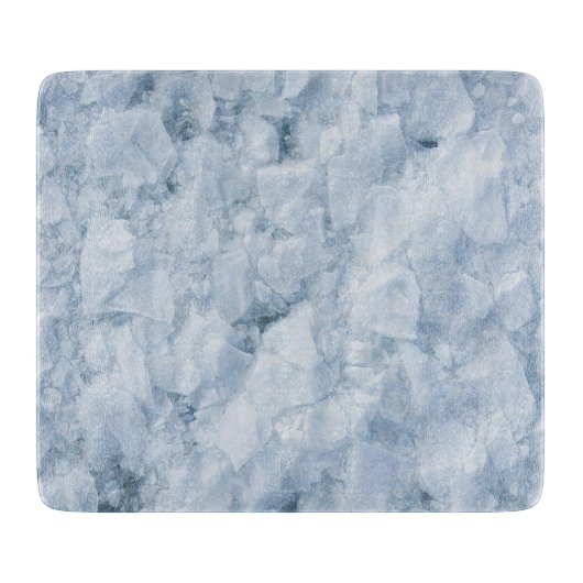 Planche À Découper Surface de glace fissurée (style 3) Peinture à l'h (Devant)