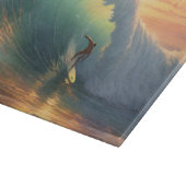 Planche À Découper Surfeur de nom personnalisé (Coin)