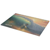 Planche À Découper Surfeur de nom personnalisé (Coin)