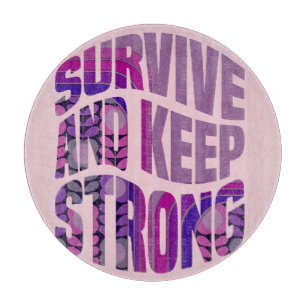 Planche À Découper Survivre Et Rester Fort - Mots De Motivation