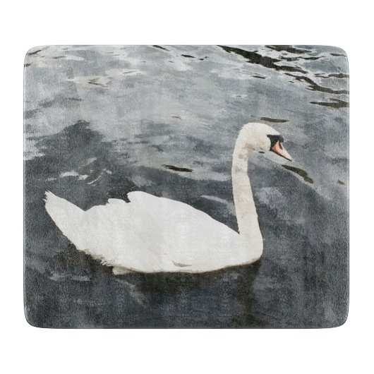 Planche À Découper Swan impressionniste (Devant)