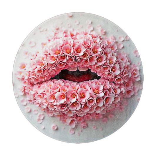 Planche À Découper Sweet Bloom Lips Art (Devant)
