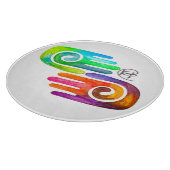 Planche À Découper Swirl Hamsas Aquarelle Art (Coin)