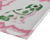 Planche À Découper Swoon Staffordshire Dogs Trellis Pink and Green (Coin)