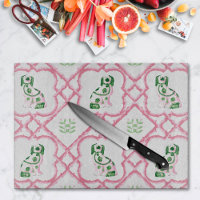 Swoon Staffordshire Dogs Trellis Rose et Vert