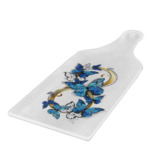 Planche À Découper Symbol Infinity of Blue Morpho Butterflies (Coin)