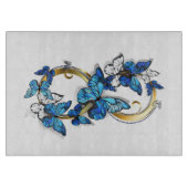 Planche À Découper Symbol Infinity of Blue Morpho Butterflies (Devant)