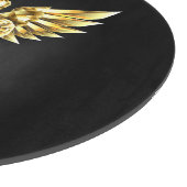 Planche À Découper Symbole caducee polygonale or (Coin)