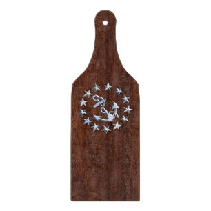 Planche À Découper Symbole d'Ancre des étoiles du pavillon nautique