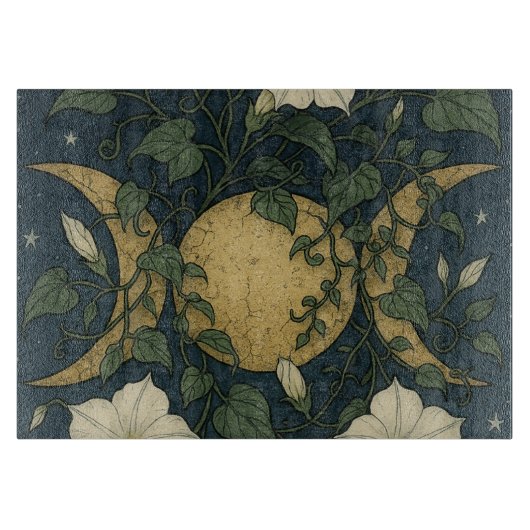 Planche À Découper Symbole de lune triple (Devant)