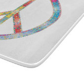 Planche À Découper SYMBOLE DE PAIX Coloré (Coin)