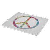 Planche À Découper SYMBOLE DE PAIX Coloré (Coin)