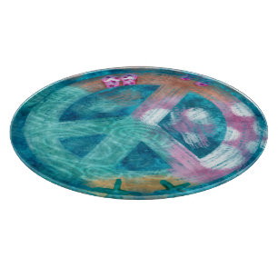 Planche À Découper Symbole de paix nautique de la plage