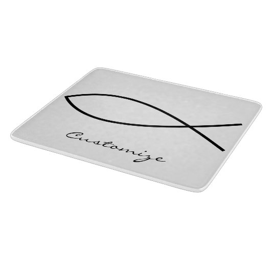 Planche À Découper Symbole de poisson chrétien Ichthys Thunder_Cove (Coin)