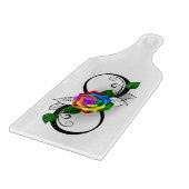 Planche À Découper Symbole d'infini avec Rose arc-en-ciel (Coin)