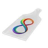 Planche À Découper Symbole d'infinité arc-en-ciel stratifié (Coin)