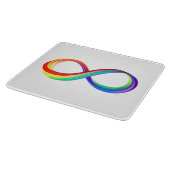 Planche À Découper Symbole d'infinité arc-en-ciel stratifié (Coin)