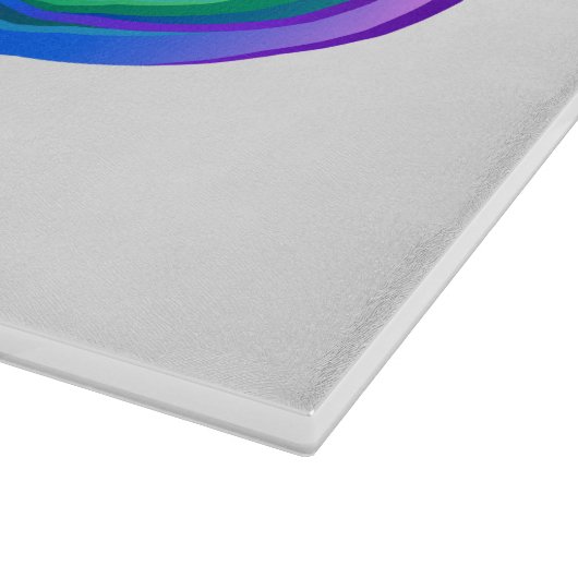 Planche À Découper Symbole d'infinité arc-en-ciel stratifié (Coin)