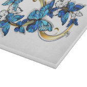 Planche À Découper Symbole infini de papillons Morpho bleus (Coin)