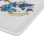 Planche À Découper Symbole infini de papillons Morpho bleus (Coin)