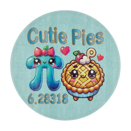 Planche À Découper Symbole Pi mignon et pie Pie Pie Pie (Devant)