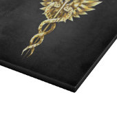 Planche À Découper Symbole Polygonal Or Caduceus (Coin)