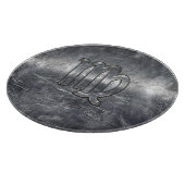 Planche À Découper Symbole Virgo Zodiac Grunge Argent Style Distressé (Coin)