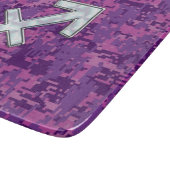 Planche À Découper Symbole zodiaque Sagittarius sur Camo numérique Fu (Coin)