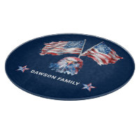 Symboles américains Nom de famille personnalisé