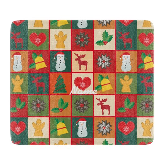 Planche À Découper Symboles de Noël Medley Art Thunder_Cove (Devant)