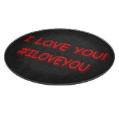 Planche À Découper Sympa Design d'expression "JE VOUS AIME !". Comman (Coin)