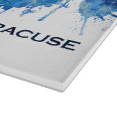 Planche À Découper Syracuse New York Skyline Blue (Coin)