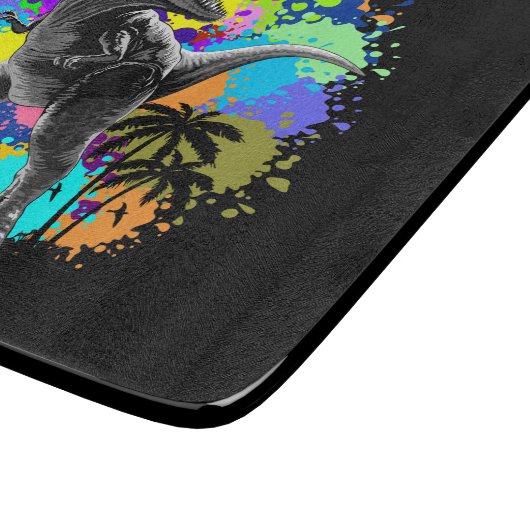 Planche À Découper T-Rex Dinosaur Jurassique Reptile sur les Peinture (Coin)