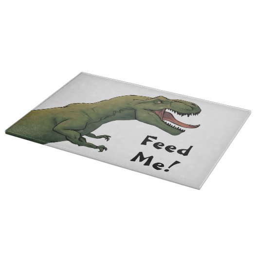 Planche À Découper T-Rex Me Nourrit ! Tableau Dinosaur Tyrannosaurus (Coin)