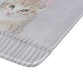 Planche À Découper Tabby Orange Kitten Peinture - Art Chat original (Coin)