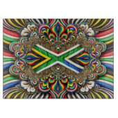 Planche À Découper Table à découper avec design de couleurs sud-afric (Devant)