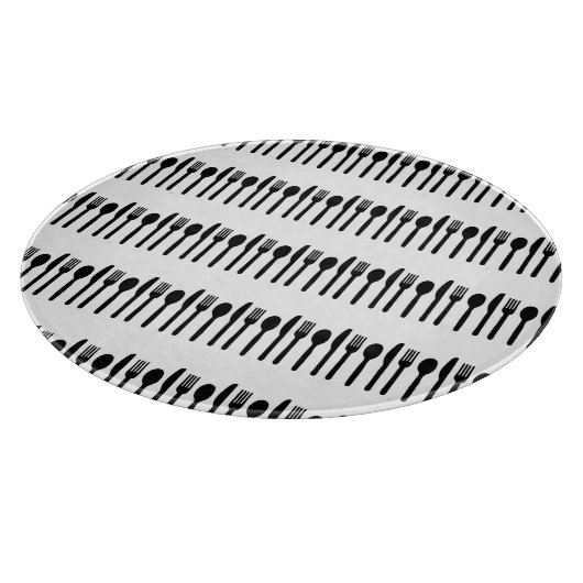 Planche À Découper Table à découper en verre noir blanc (Coin)