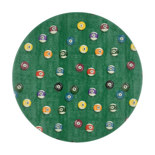 Planche À Découper Table de billard de nuit de jeu requin de piscine (Devant)