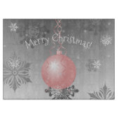 Planche À Découper Table de coupe de Noël rose fantaisie (Devant)