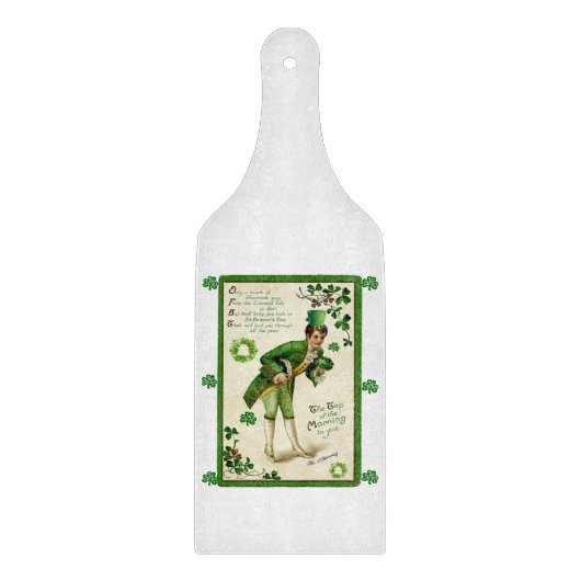 Planche À Découper Table de coupe de verre Bonne Saint Patrick's Day (Devant)