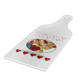 Planche À Découper Table de coupe de verre Saint-Valentin (Coin)