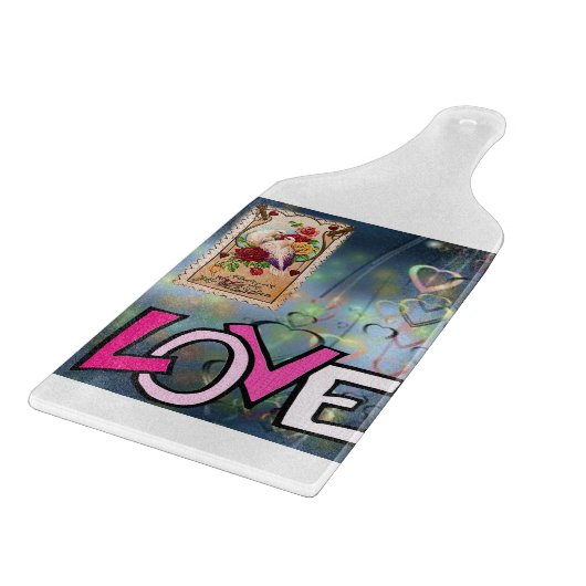 Planche À Découper Table de coupe de verre Saint-Valentin (Coin)