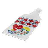 Planche À Découper Table de coupe de verre Saint-Valentin (Coin)