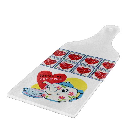 Planche À Découper Table de coupe de verre Saint-Valentin (Coin)