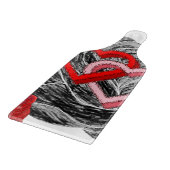 Planche À Découper Table de coupe de verre Saint-Valentin (Coin)