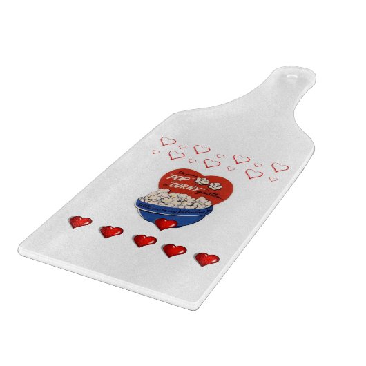 Planche À Découper Table de coupe de verre Saint-Valentin (Coin)