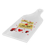 Planche À Découper Table de coupe de verre Saint-Valentin (Coin)