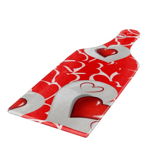 Planche À Découper Table de coupe de verre Saint-Valentin (Coin)