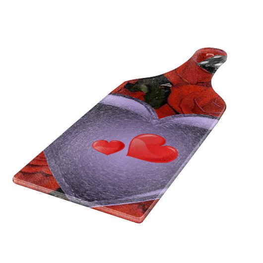 Planche À Découper Table de coupe de verre Saint-Valentin (Coin)